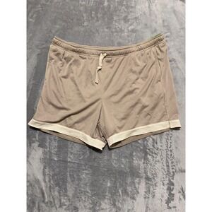 DSG Mesh Rec Short Mens 2XL Beige Relaxed Fit 6" Inseam Athletic Shorts